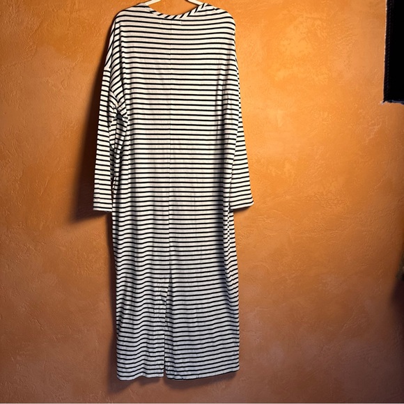 Free People Beach Striped Long Sleeve Maxi Dress Large - Picture 7 of 12